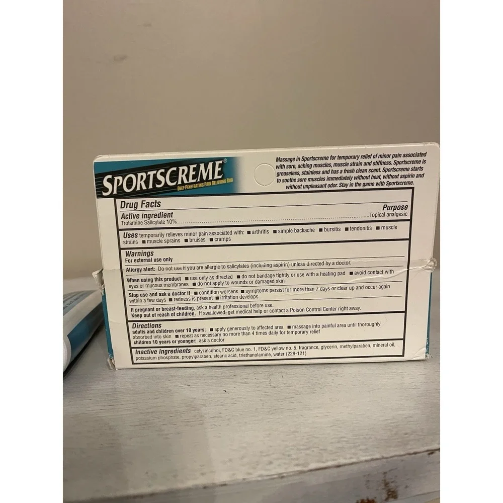 Sportscreme Deep Penetrating Pain Relieving Rub 1 Tube 3 Oz 85g. New *READ*‎